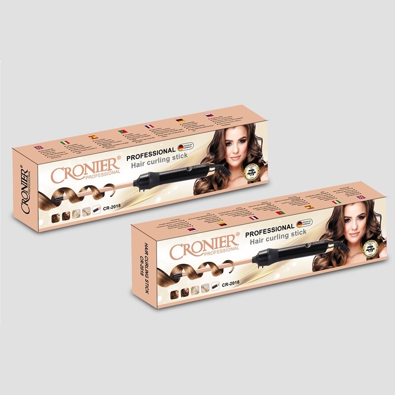 Pinzas rizadoras de pelo profesionales, varita rizadora de cabello, herramienta de peinado corrugado, 450-220 V, Max 240 ℉