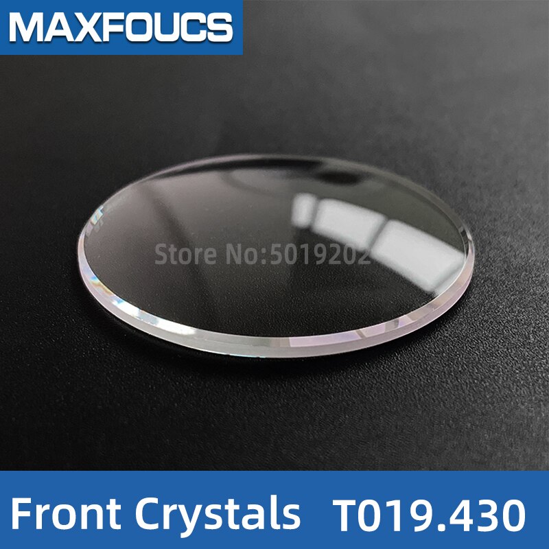 Safir klokkeglass til  t41 t019.430 t035 t063 t099.407 1853 le locle t - klassisk serie frontkrystaller deler til tisso t: T019.430