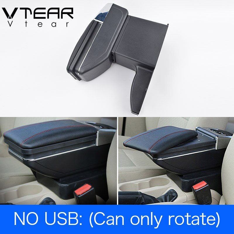 Vtear Voor Lada Kalina Armsteun Lederen Arm Rest Usb Opbergdoos Auto-Styling Abs Decoratie Accessoires Auto Interieur Onderdelen