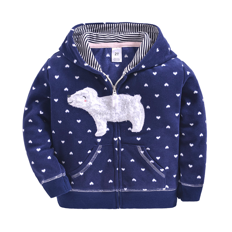 Vår höst babykläder pojkar flickor hoodie polar fleece casual sweatshirt jacka för pojkar barn barn sport hoodies