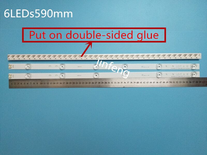 LED TV Illumination Part Replacement For LG 32LB650V-ZE 32LB651B-ZC 32LB652V-ZA LED Bar Backlight Strip Line Ruler DRT3.0 32 A B
