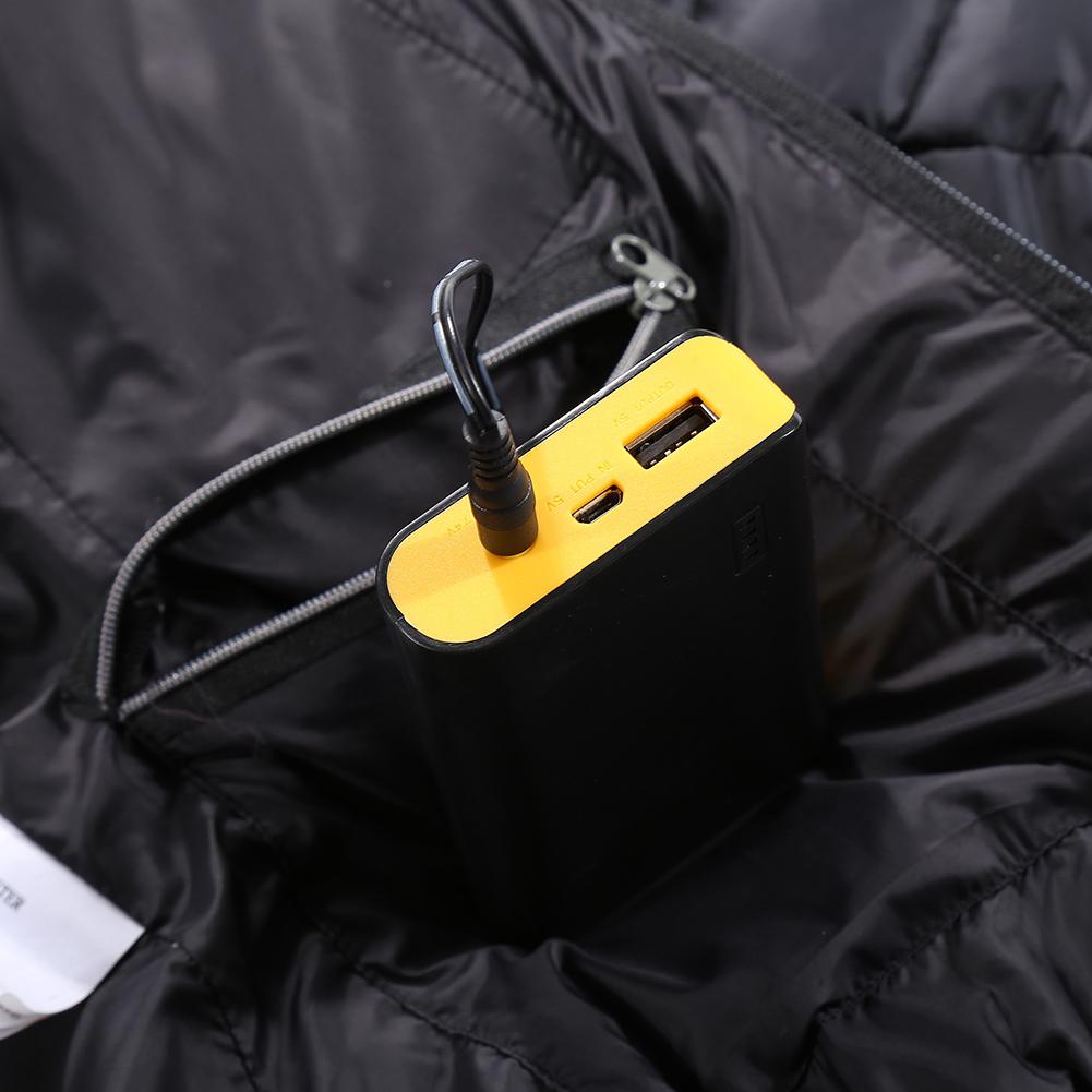 Chaleco de invierno cálido traje de calefacción USB seguridad ropa de calefacción inteligente grafeno fibra de carbono Chaleco de calefacción superior Unisex