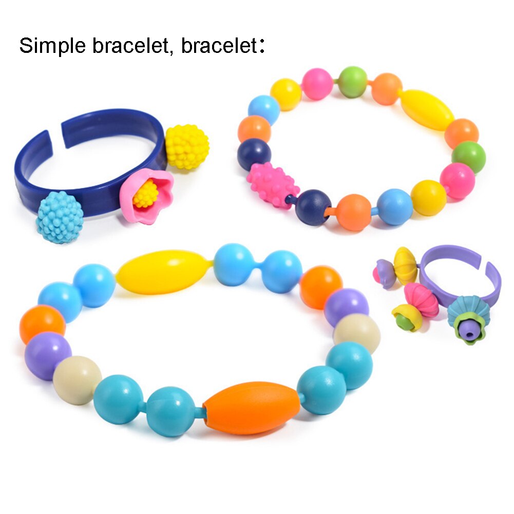 500G Kleurrijke Losse Kralen Diy Armband Ketting Kids Craft Onderwijs Speelgoed