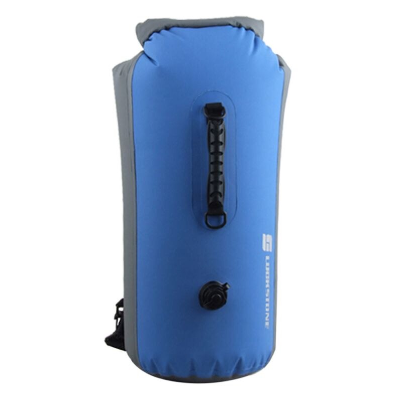 Outdoor PVC Portable Travel Waterproof Diving Bag Kayak Canoe Rafting Bag 25L/35L/60L Waterproof Double-Shoulder Bag: blue 60L