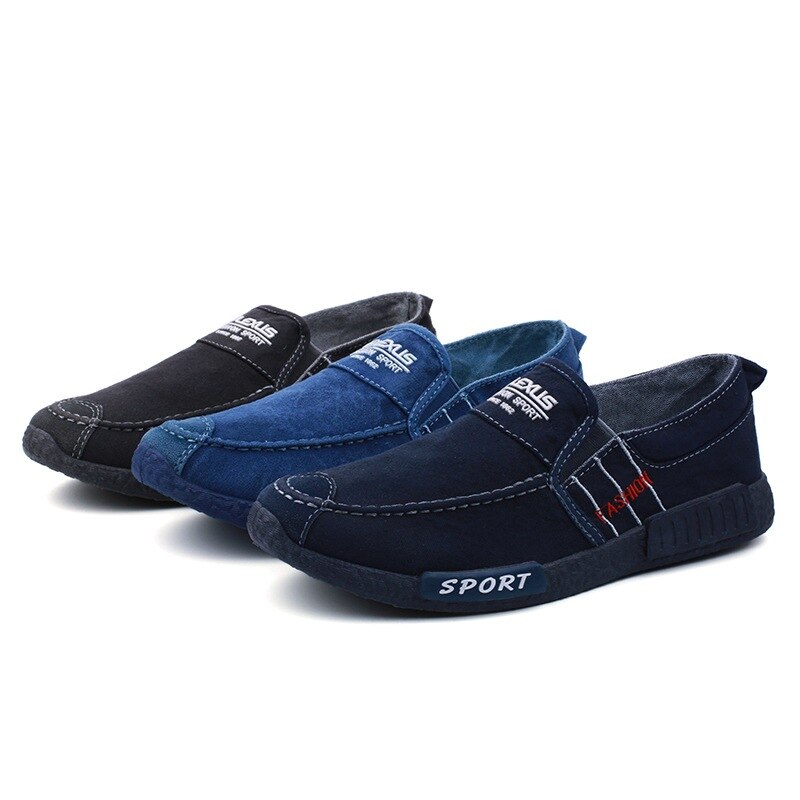 En schoenen denim heren casual schoenen sneakers man canvas schoenen ademende loafers herenschoenen krasovki volwassen schoenen