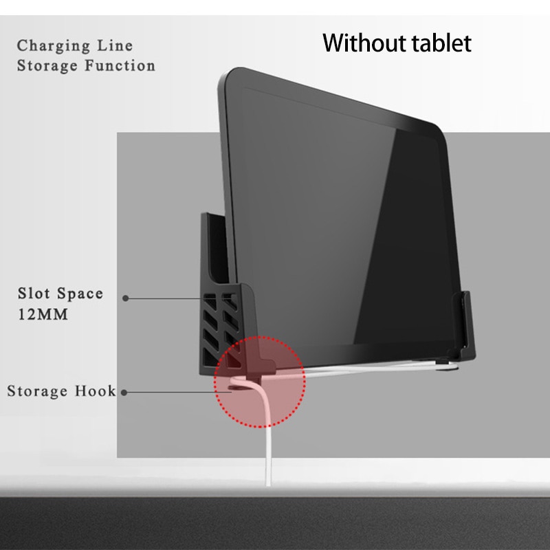 Tablet PC Mobile Phone Wall Mount Bracket Dual Card Slot Mobile Phone Bracket Angle Adjustment Tablet Bracket
