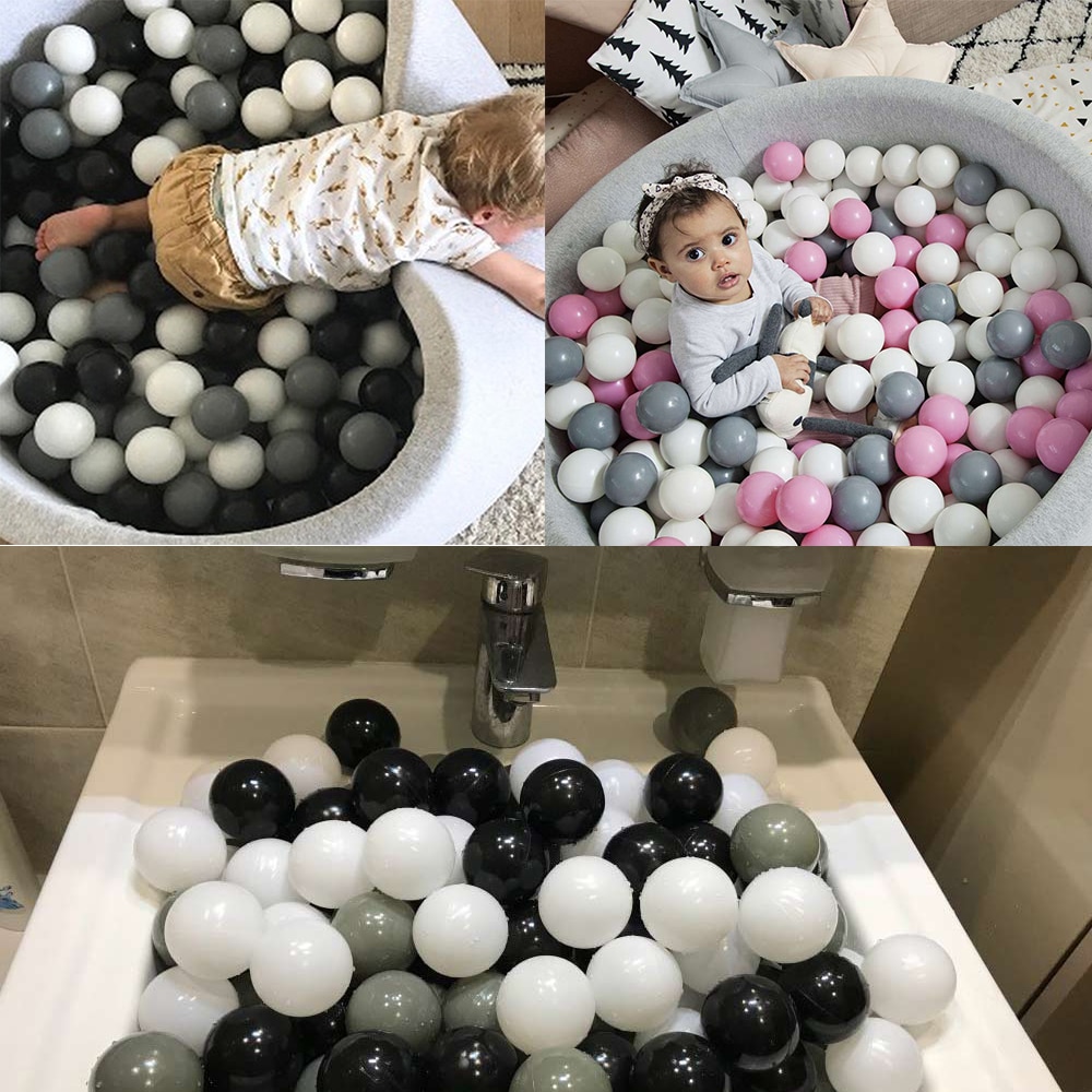 100 Stks/set Milieuvriendelijke Plastic Ballen Speelgoed Zachte Oceaan Orbs Ballen Bola Baby Ballenbak Zwemmen Droog Zwembad Oceaan Golf Bal Pit dia 5.5Cm