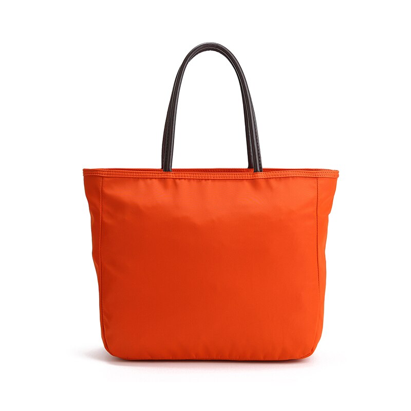 Tassen vrouwen Schoudertassen Eenvoudige Oxford Doek Waterdichte Nylon vrouwen Commuter Handtas Tote: Oranje