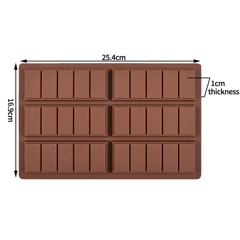 Silikolove chokoladeforme silikone bolcheforme chokolade bolsjer forme silikone chokolade stang silikone støbeforme til vokssmeltninger: 117