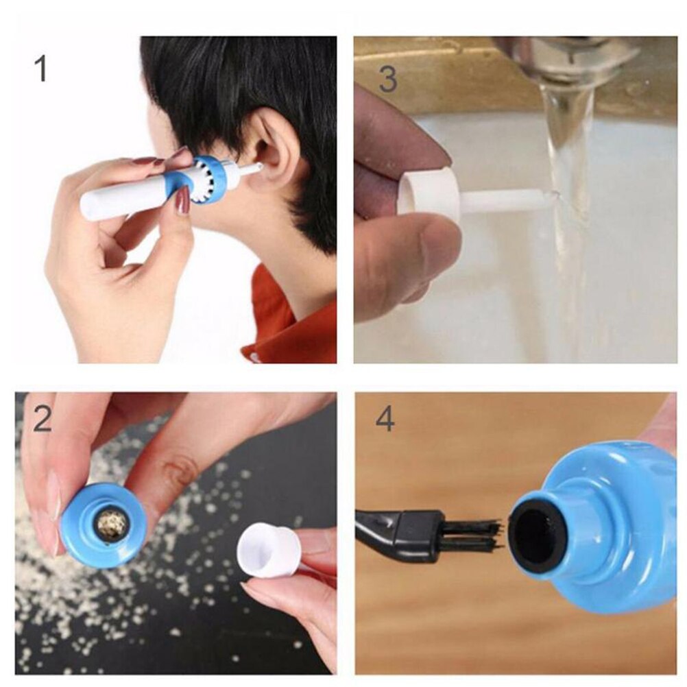 Ear Cleaner Easy Earwax Removal Soft Spiral Cleaner Ears Prevent Ear-pick Clean Swab Painless Safety ear wax removal tool