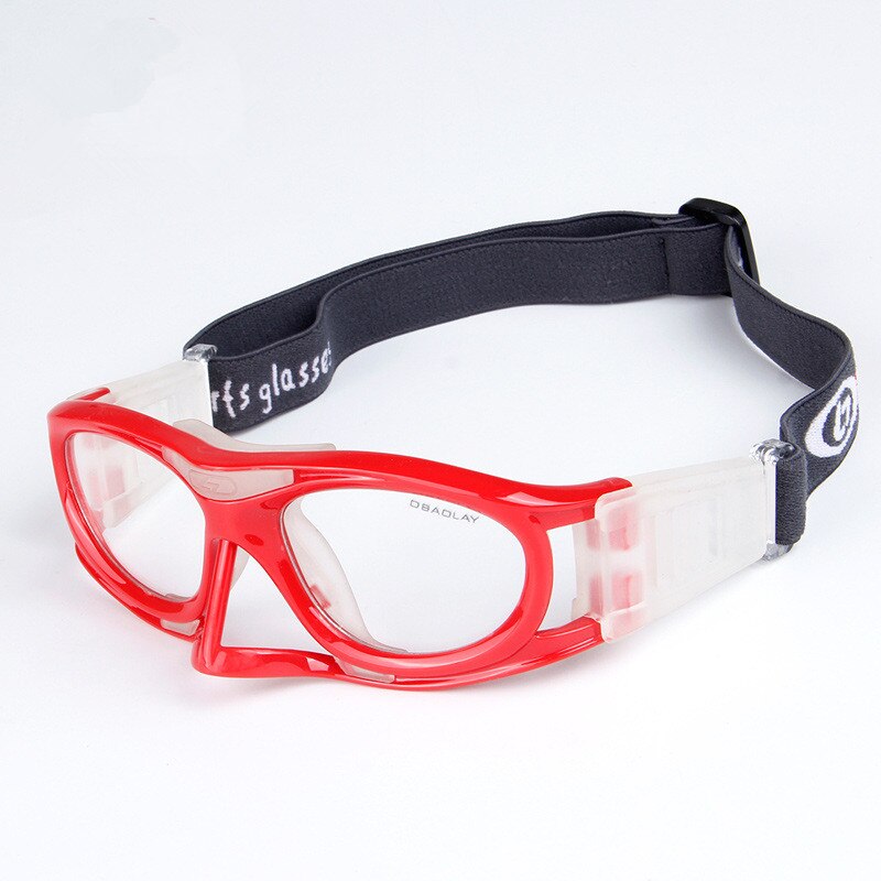 Chashma Sport Glasses Basketball Football Badminton Prescription Glasses Frame for Male and Female: Red