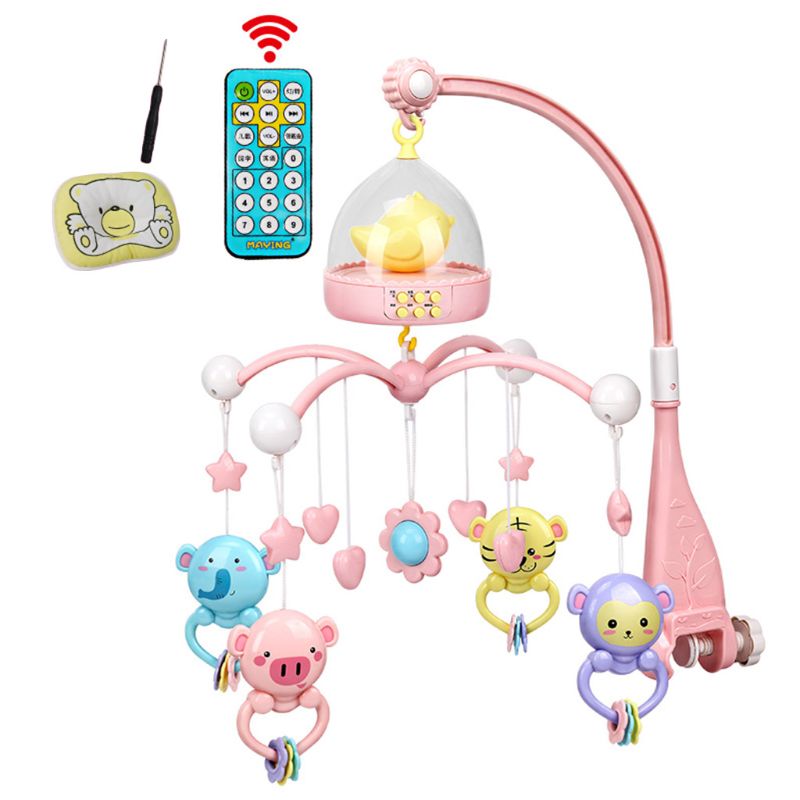 Baby Musical Crib Rattle Cot Mobile Stars Dreams Light Flash Nusery Lullaby Toy Q6PD: 2