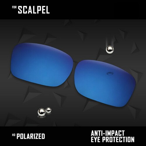 OOWLIT Lenses Replacements For Oakley Scalpel OO9195 Sunglasses Polarized - Multi Colors: Sapphire Blue