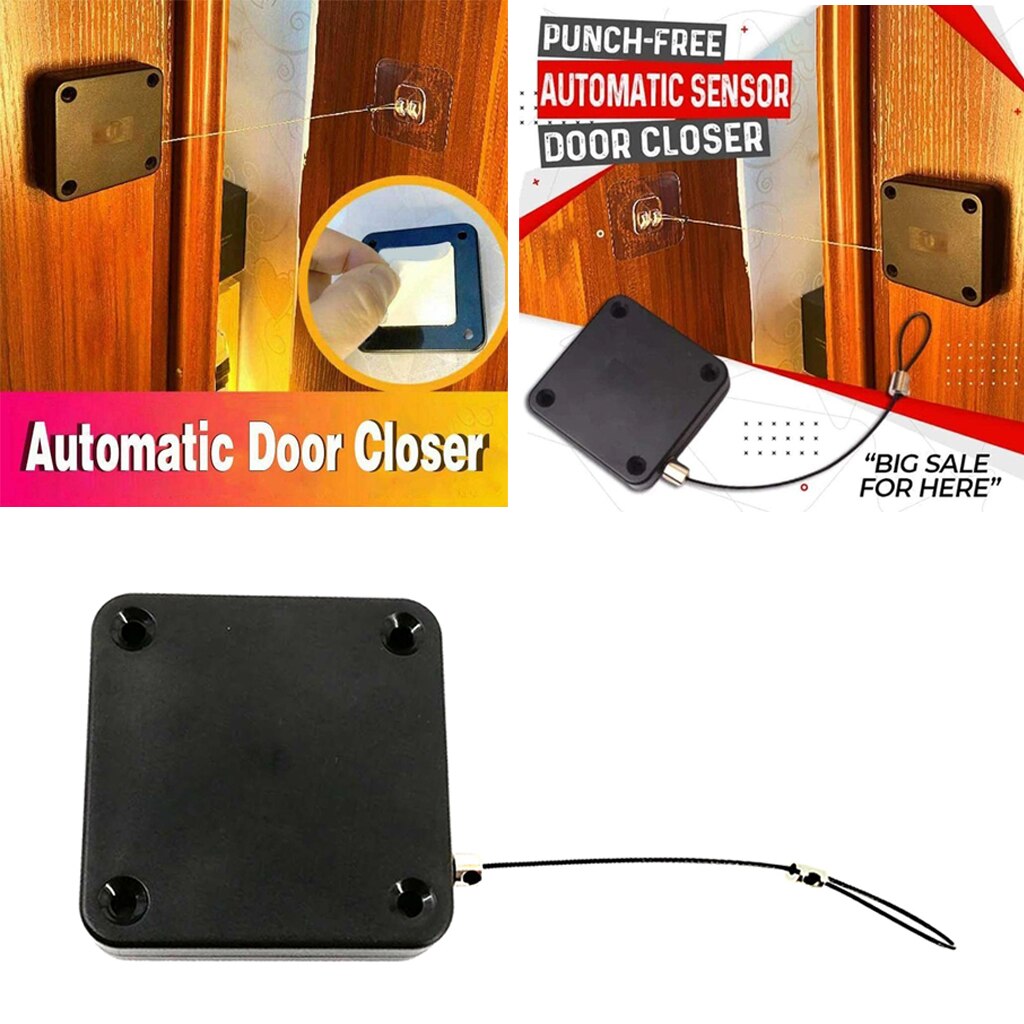 Punch Free Automatic Sensor Door Closer,Automatically Close for All Doors