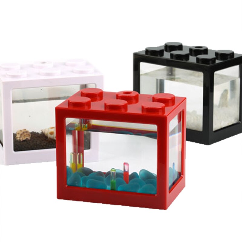 Mini Aquarium Combinable , petit Aquarium Betta, boîte à fourmis, boîte à chenilles, bricolage aménagement paysager d'aquarium