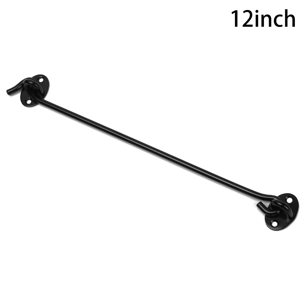 Stainless Steel Cabin Hook Furniture Window Catch Lock Shed Gate Door Eye Bolts Catch Holder With Install Screws Fittings: 12inch