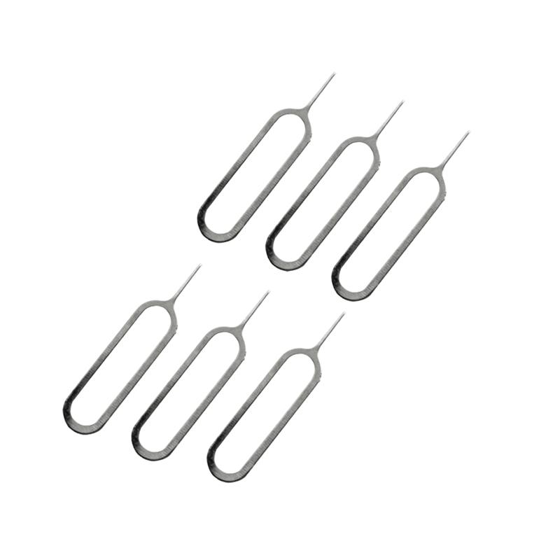 300pcs Sim Card Tray Pin Ejecting Removal Needle Opener Ejector for Mobile Phone Smartphone (Silver)