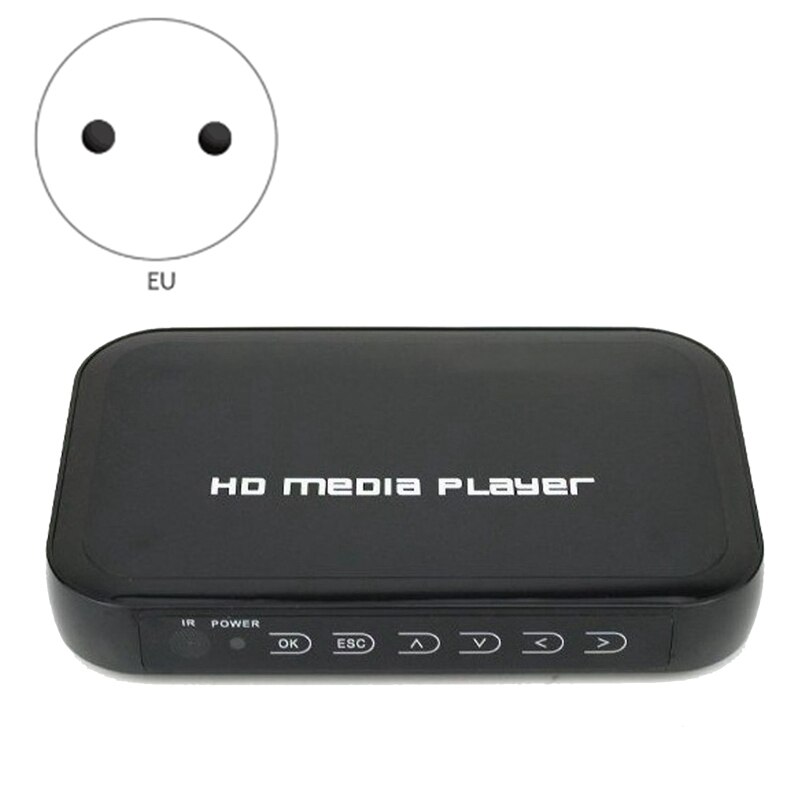Lecteur multimédia 1080P lecteur multimédia Full HD Interface AV VGA HDMI lecteur vidéo multifonction multilingue
