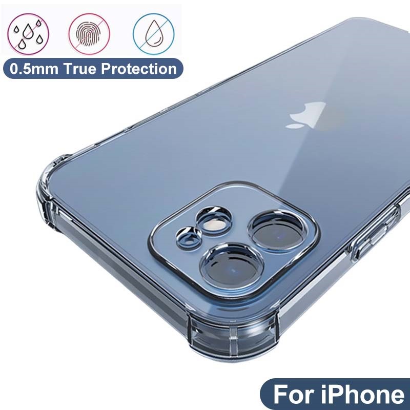 Custodia in Silicone per IPhone 12 11 Pro Xs Max custodia protettiva antiurto Cover posteriore per IPhone 6s 7 8 Plus X Xr custodia