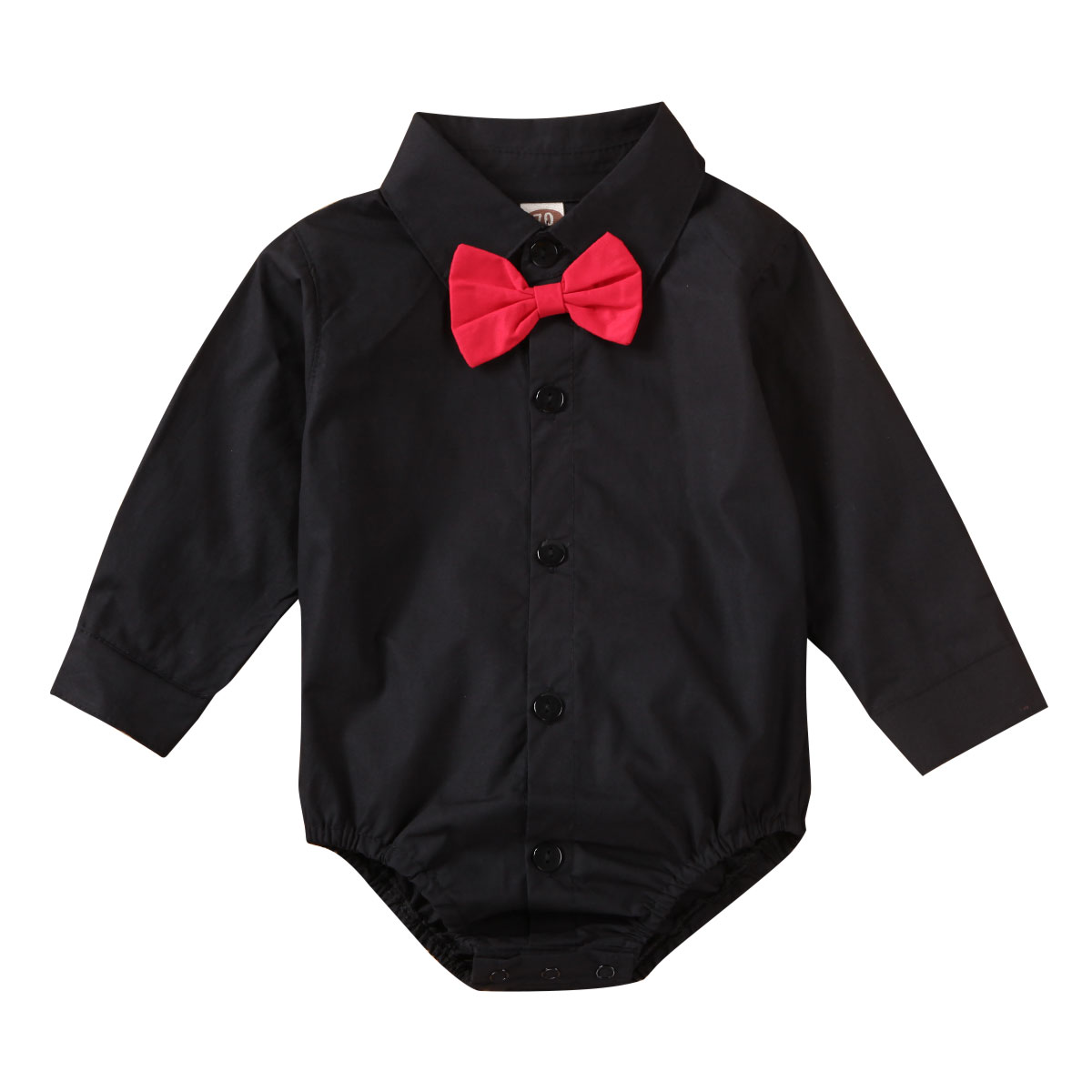 Kids Baby Boy Clothes Gentleman Bowknot Rompers T-Shirt Tops Outfits: B / 6M