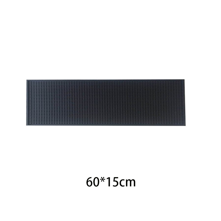 OEM service soft eco-friendly silicone PVC rubber bar mat: 60-15cm
