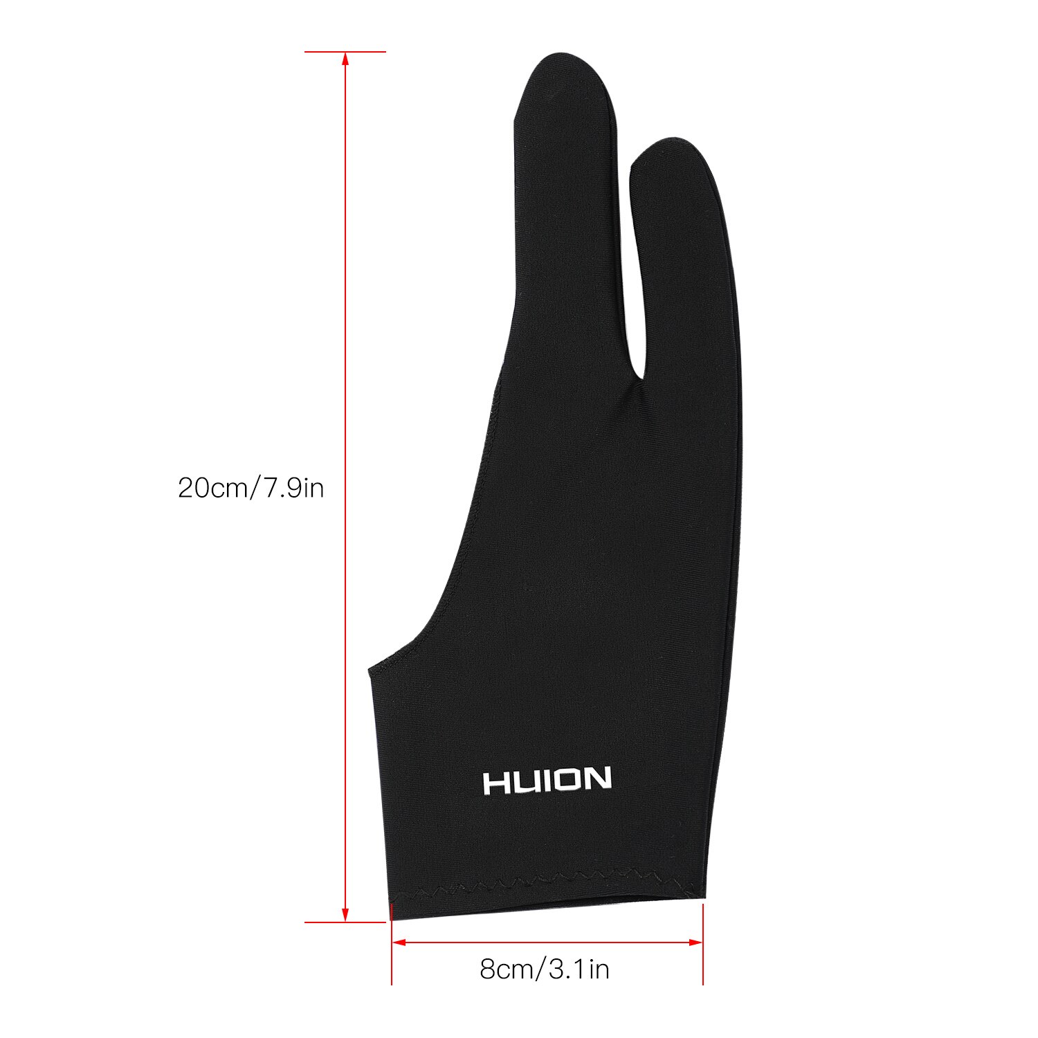 Huion GL200 Two-Finger Free Size Drawing Glove Artist Tablet Painting Glove for Huion/Wacom/BOSTO/UGEE Graphics Drawing Tablets