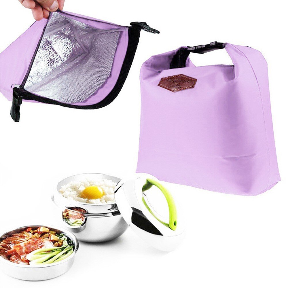 Mittagessen Tasche Handtasche Tote Tragbare Isolierte Kühler Wasserdichte Lebensmittel Lagerung Tasche Schüler Schule Lebensmittel Lagerung Taschen # l5