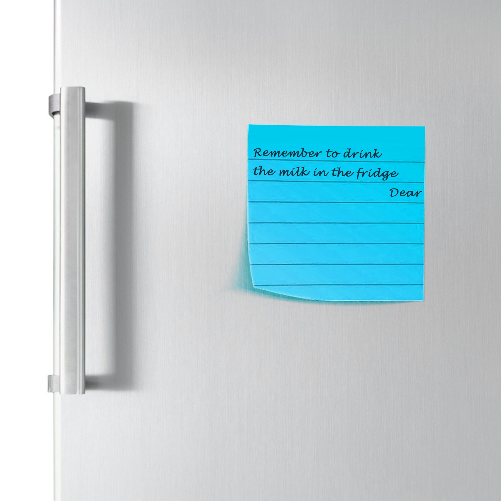 Lined Sticky Notes Colorful Super Sticking Power Memo Pad Strong Adhesive Note Simple Striped Paper Memo Pad Removable