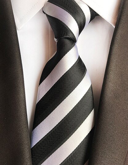 Gusleson 8Cm Mannen Zijden Stropdas Effen Plaid Gestreepte Stropdassen Voor Mannen Formele Zakelijke Bruiloft Accessoires Stropdas Voor Man Party