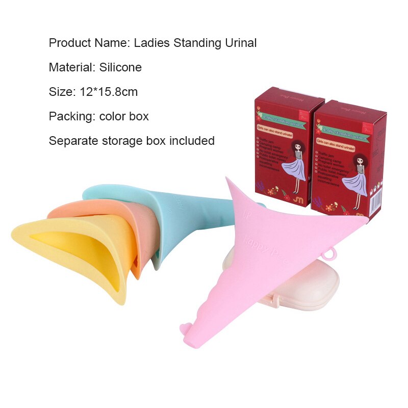 Imbuto per le donne in piedi piss pipì orinatoio femminile per i viaggi femminile minzione dispositivo wc portatile di campeggio esterna mini orinatoio