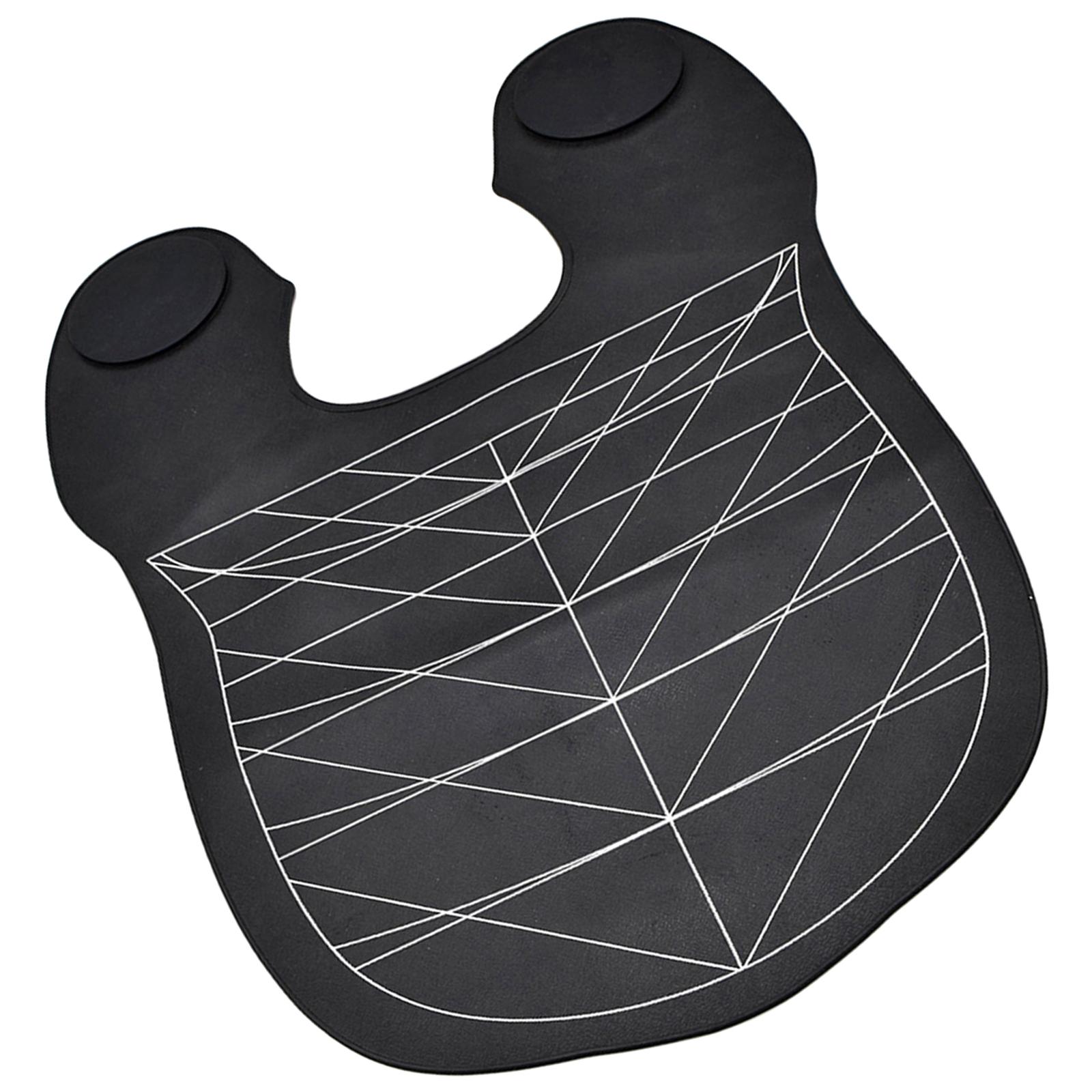 Rubber Salon Barber Cape Salon Hair Dyeing Shawl Short Hair Cutting Cape for Barbershop Shampoo Protection Cutting Collar Black