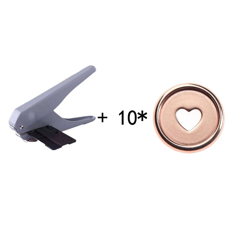 Reliure combinaison champignon trou t-type perforateurs artisanat 23/24mm liant en plastique disque papier pour bricolage Cutter feuilles mobiles bureaux Station: Gray-24mmC