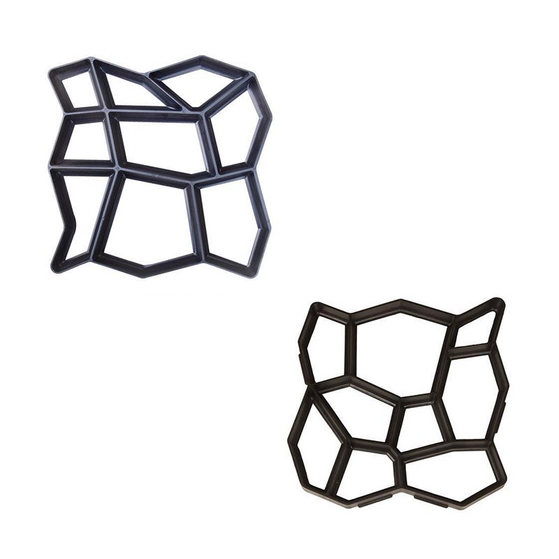 Walk Maker Reusable Concrete Path Maker Molds Stepping Stone Paver DIY Paving Moulds For Lawn Patio Yard Garden