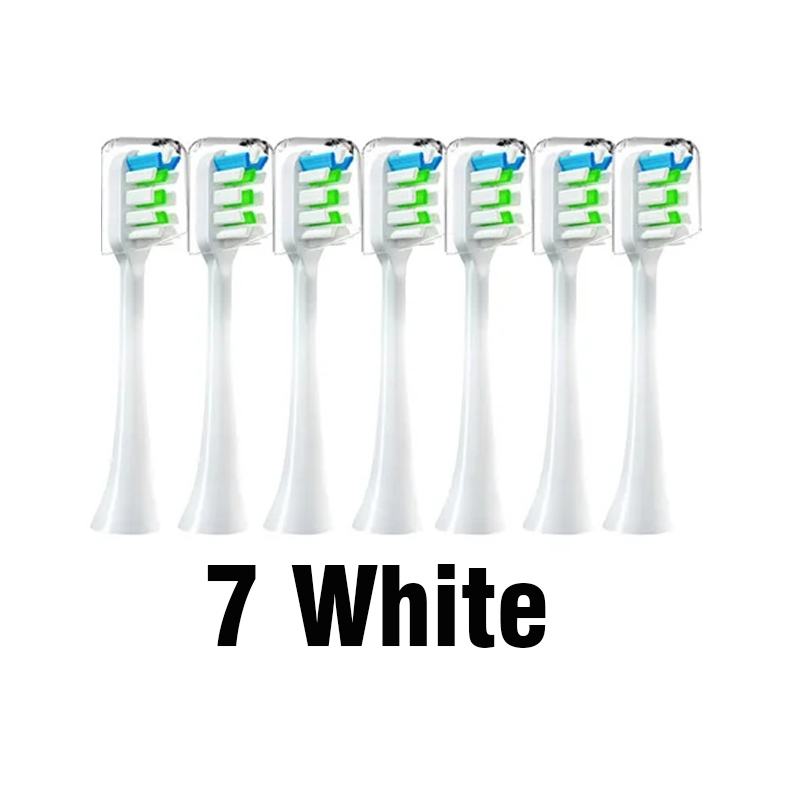 per Xiaomi SOOCAS X3 X5 X3U X1 V1 V2 SOOCARE Testa Setole Ugelli di Ricambio con Tappo anti-polvere sonoro Spazzolino Elettrico Teste: Bianco e nero