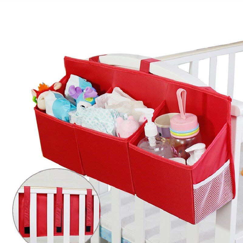 Foldbar baby børnehave arrangør barneseng seng hængende opbevaringstaske nyfødt ble stabler caddie container baby sengetøj sæt tilbehør