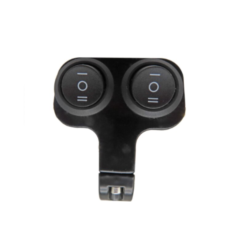 Interruptor de mango para motocicleta, kit de aleación de aluminio, foco eléctrico, interruptor de foco para scooter, LED12V, 22mm, 7/8