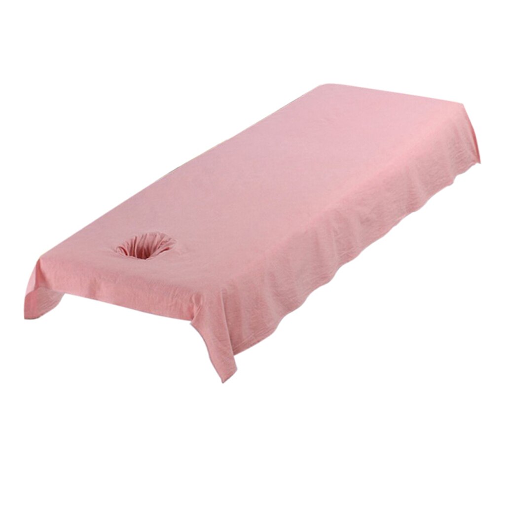 Table de Massage professionnelle en coton lavable, drap de lit, 8 couleurs, 200x120cm: Pink