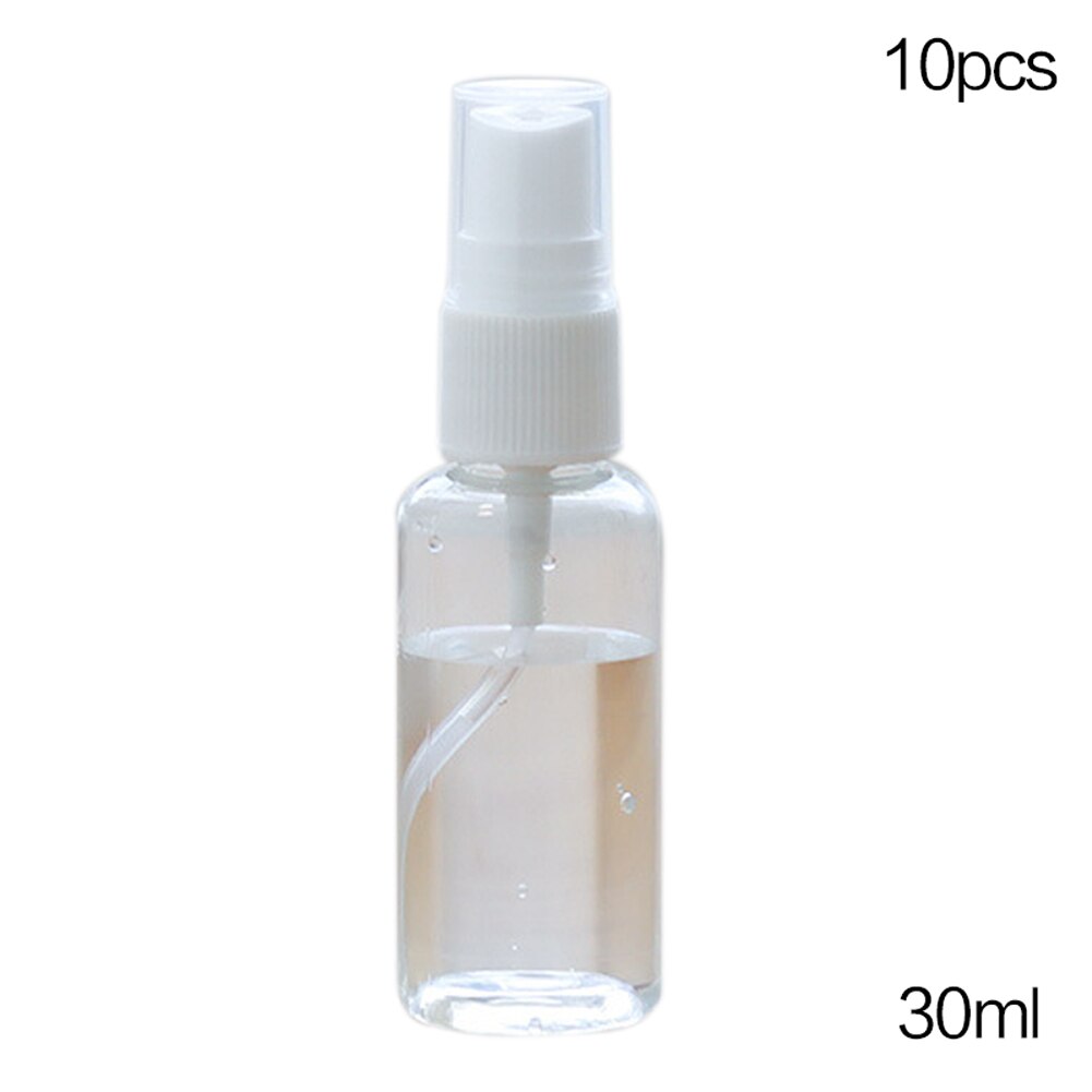 Liten sprayflaske klar plast parfyme tom sprøyteflaske til reise sminke skjønnhet  j99 butikk: 10 stk -30ml