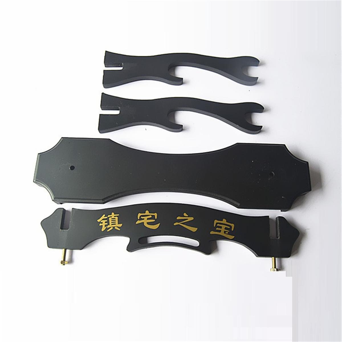 Japansk samurai sværdholder sort træ vægmontering samurai sværd katana holder stand bøjle beslag rack display 1/2/3 /4 lag