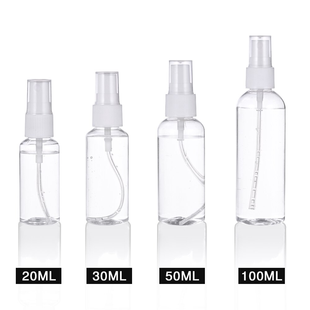 20/30/50/100ml Refillable Bottles Empty Spray Bottle Portable Travel Container Transparent Plastic Perfume Bottle spray Atomizer: 20 30 50 100ml
