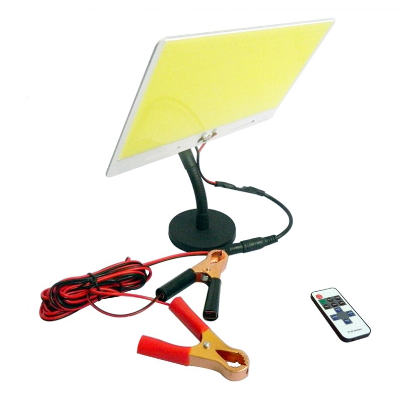 COB LED Panel Light 110W 12V Remote Control Integrated Lamp Source Soft Balanced Outdoor Camping Tent Lighting