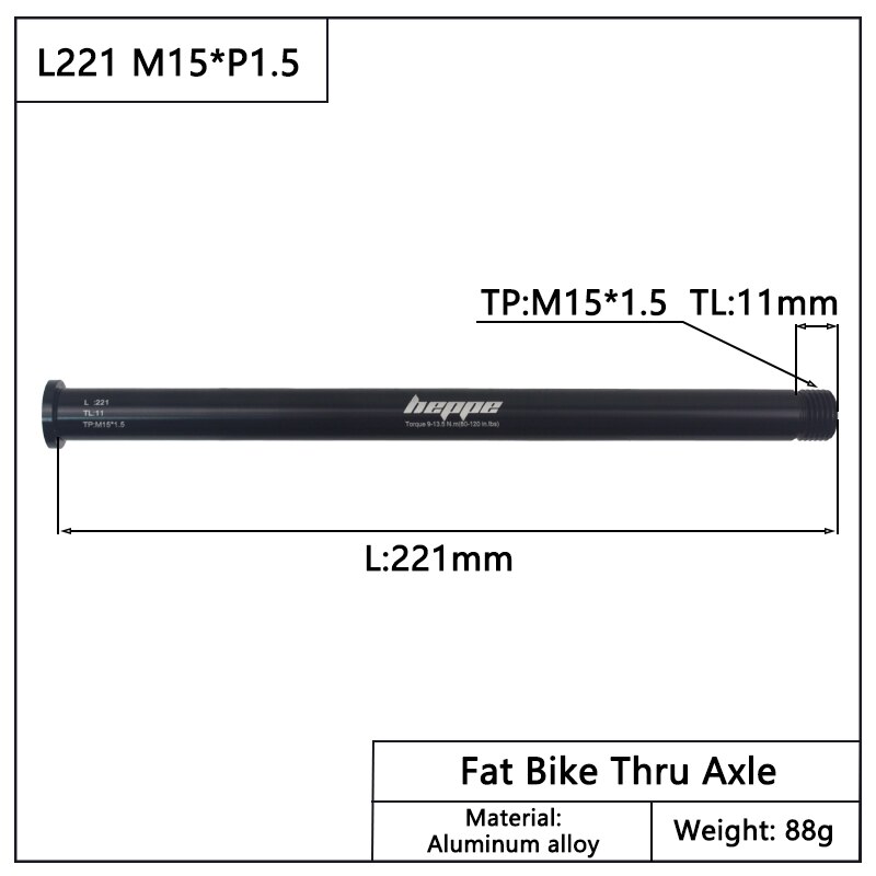 HEPPE Fahrrad Steckachse 15x10 0/110 Gabel Welle Spieße Fett Fahrrad steckachse 15x14 2/148 M12xP 1,5 MTB Fahrrad schnell Freisetzung