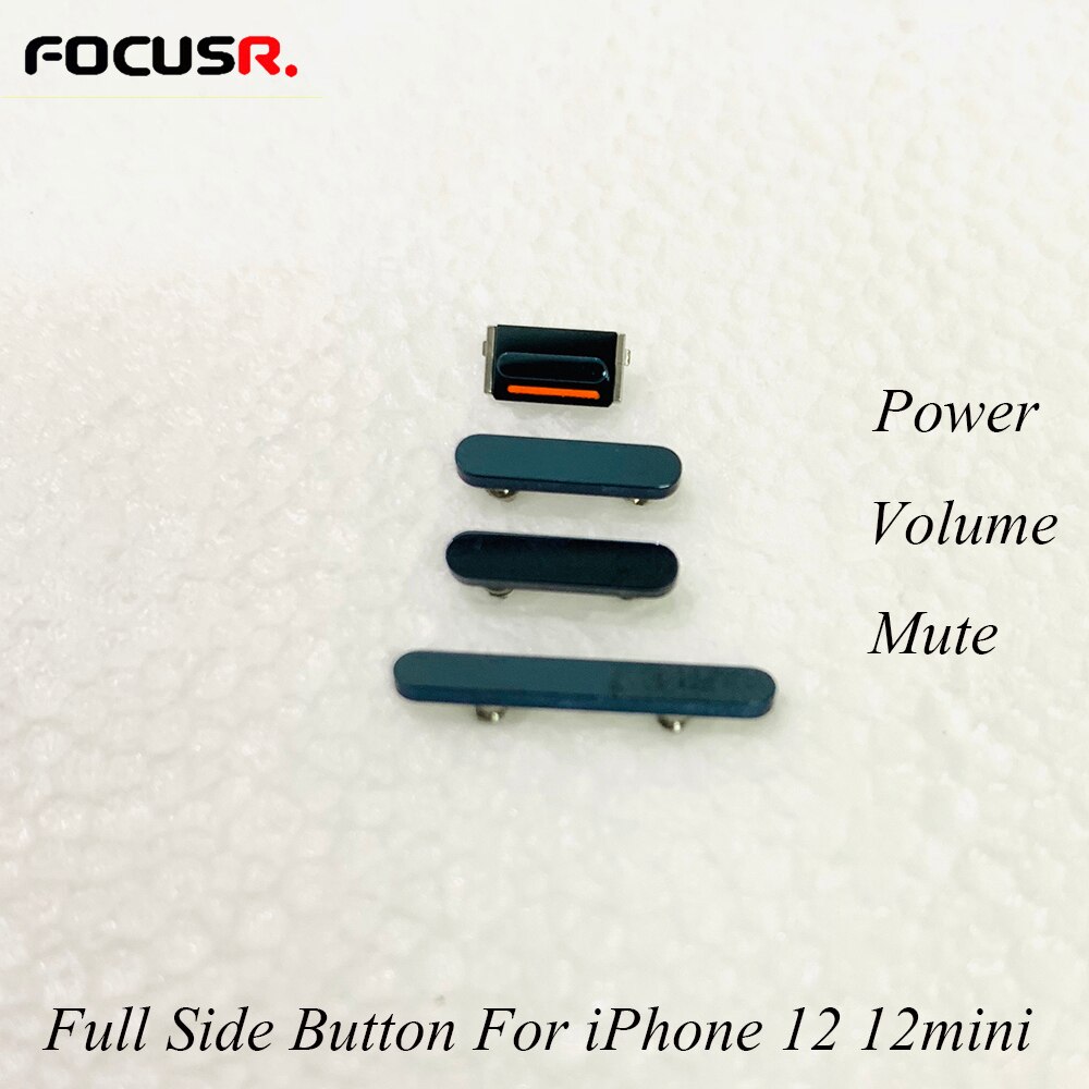 Pulsante laterale completo Set Power + Volume + pulsante Mute per iPhone 12 12mini 12Pro 12Pro Max tastiere per telefoni cellulari