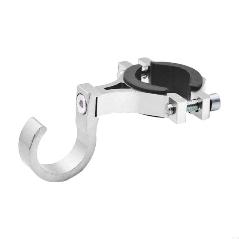 Gancho Universal T5UB para motocicleta, soporte para cascos y Scooters aluminio, colgador bolsa para bicicleta eléctrica,: Plata