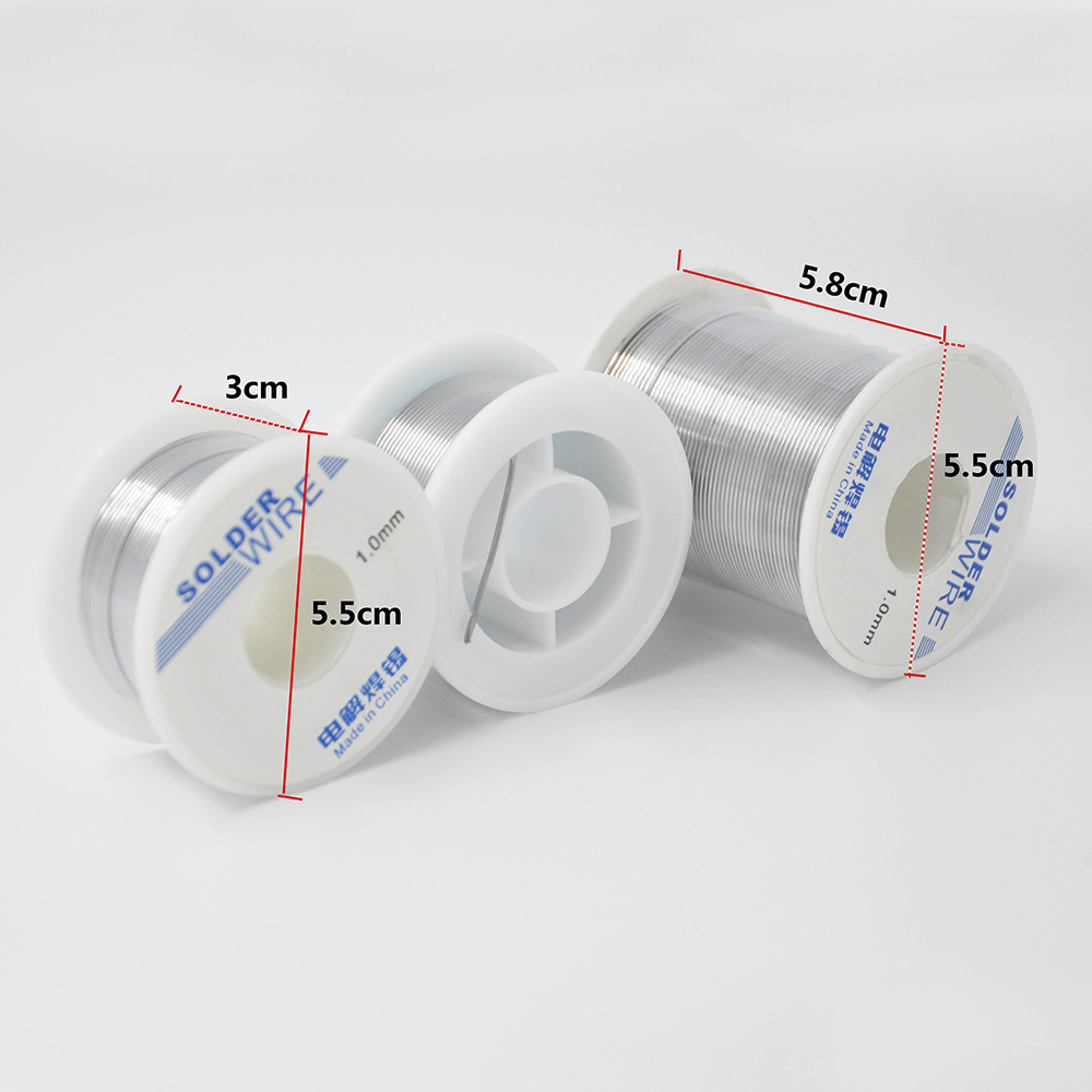 200g 1.0mm Solder Wire Set with Stand Holder Support Adjustable Solder Reel Dispenser 63/37 Tin Welding Wires Soldering Supplies
