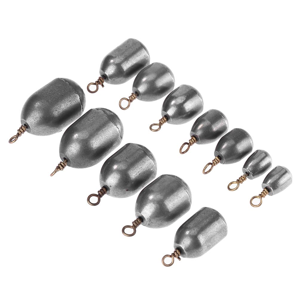 Plombs de pêche 4G/7g/10g/14g/20g/28g/12 pièces/18 pièces, poids de gouttelettes d'eau, accessoires de pêche
