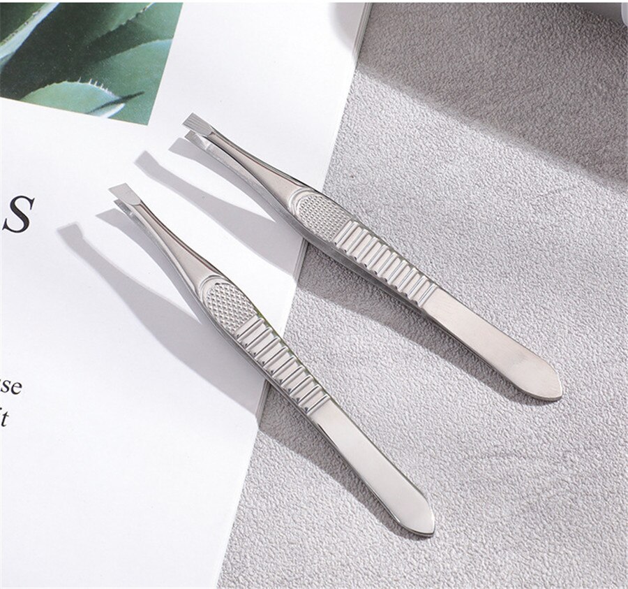 Pinzas de acero inoxidable para quitar bigote, pinzas para la boca, en oferta, E405