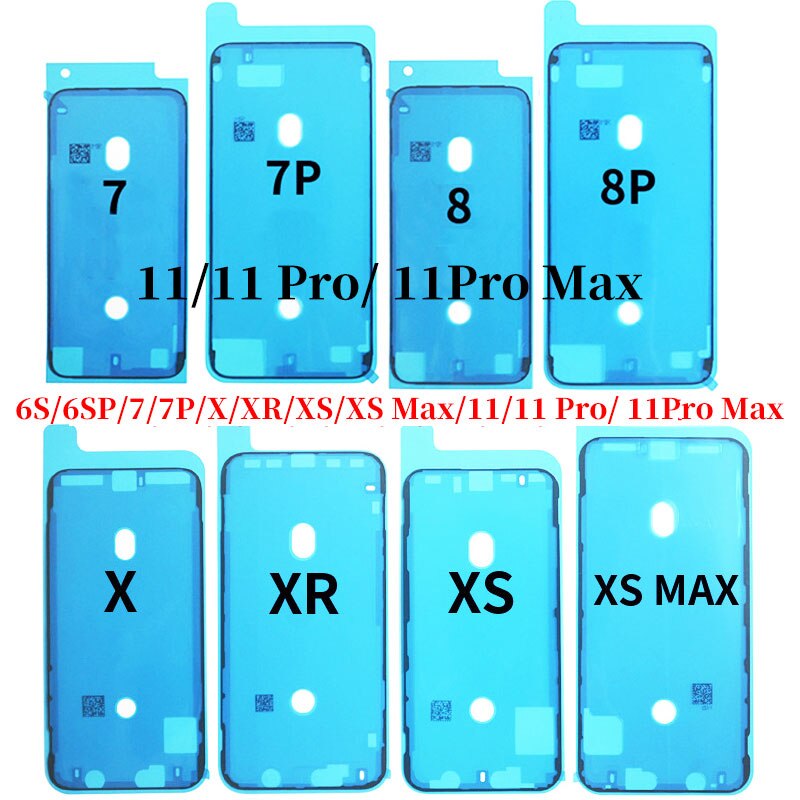 3M Waterproof Sticker For iPhone 6S 7 8 Plus X XR XS 11 Pro Max LCD Touch Screen Display Frame Adhesive Seal Tape Glue Stickers