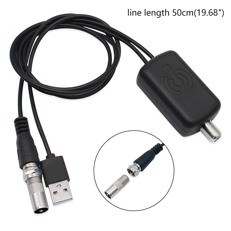 1PC HDTV Antenna Amplifier 4K Low Noise High Gain TV Signal Amplifier UHD Televisions Accessories