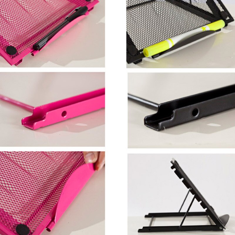 Shellnail Adjustable Laptop Stand Folding Cool Mesh Bracket Desktop Office Tablet For iPad Heat Reduction Holder Mount Support